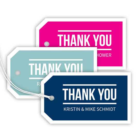 Bold Thank You Hanging Gift Tags